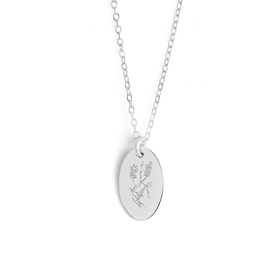 Hardenbergia Necklace - Silver
