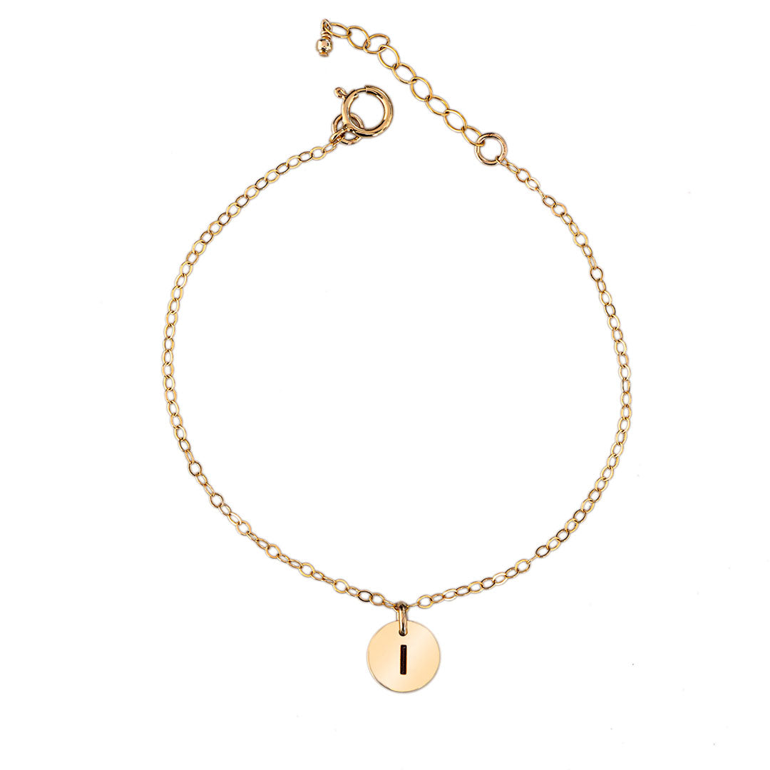 Initial Bracelet I - Gold