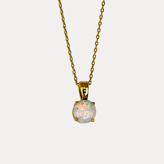 Little Lumos Necklace - Gold and Opal