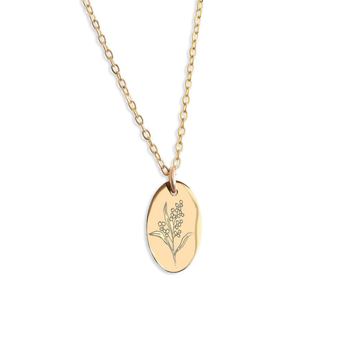 Wattle Necklace - Gold