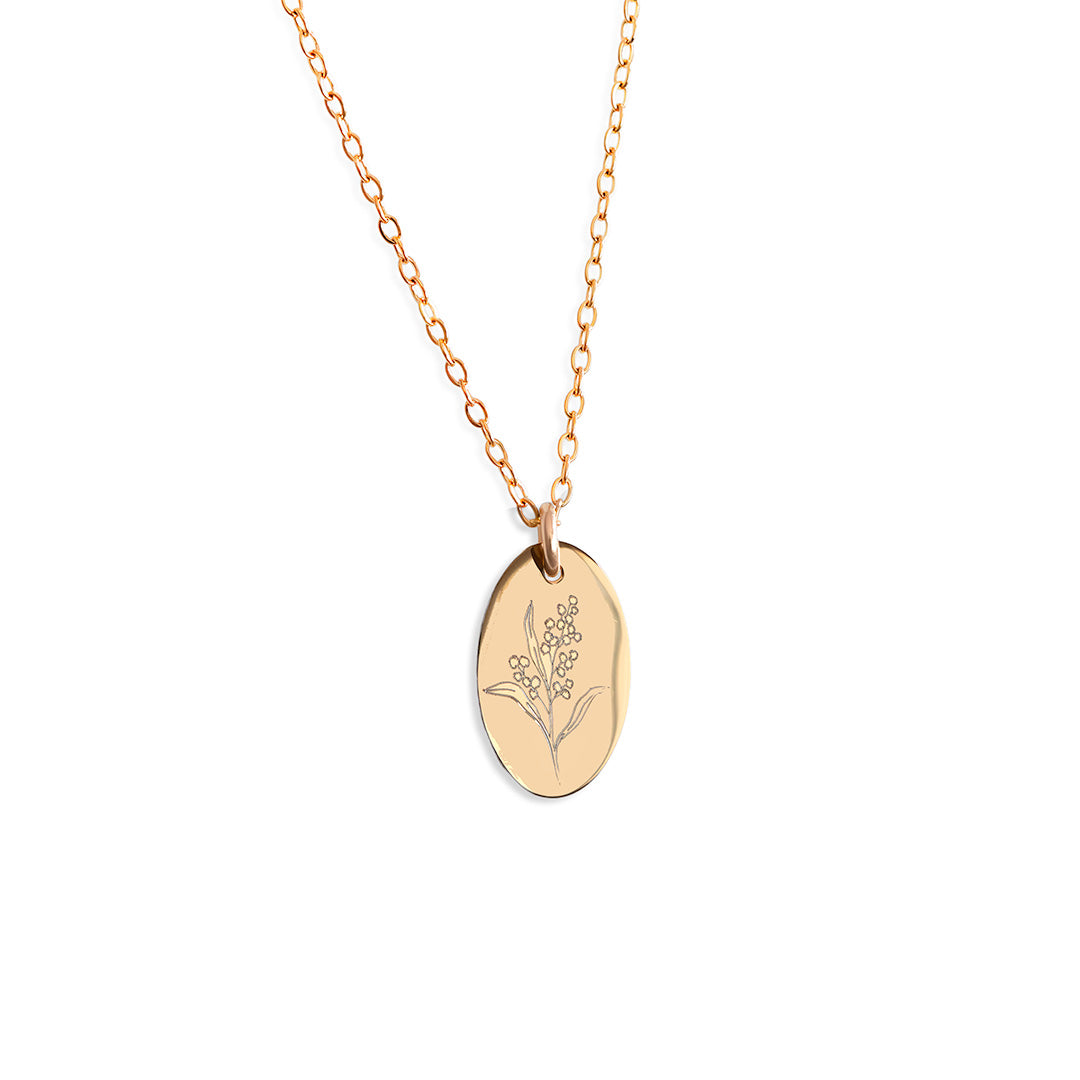 Wattle Necklace - Gold