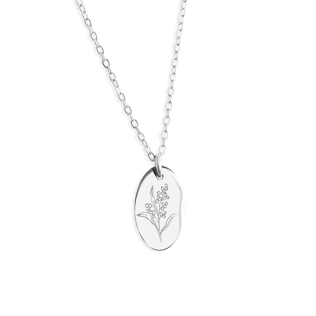 Wattle Necklace - Silver