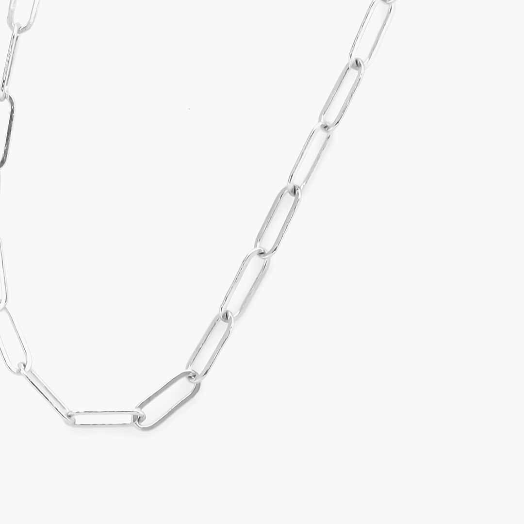 link chain silver closeup