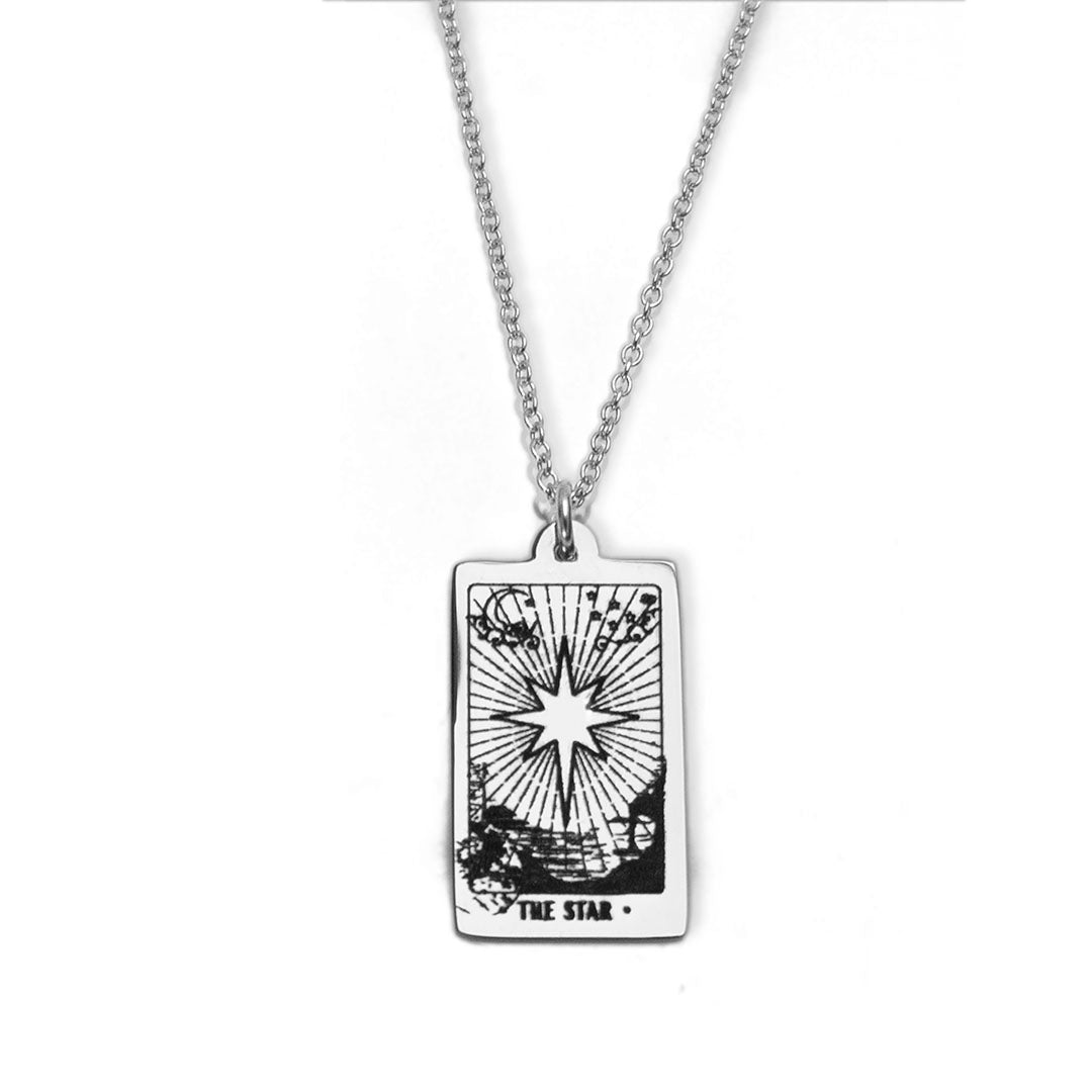 Tarot Star Necklace - Silver