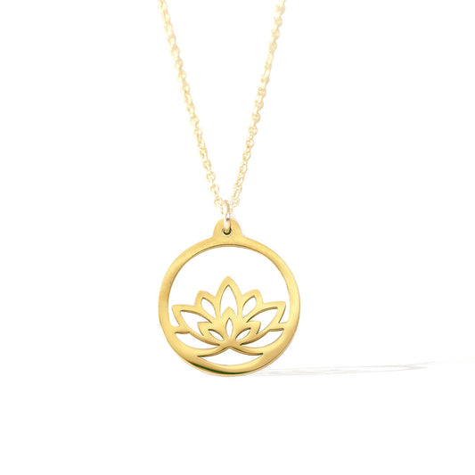 Baby Lotus Necklace - Gold
