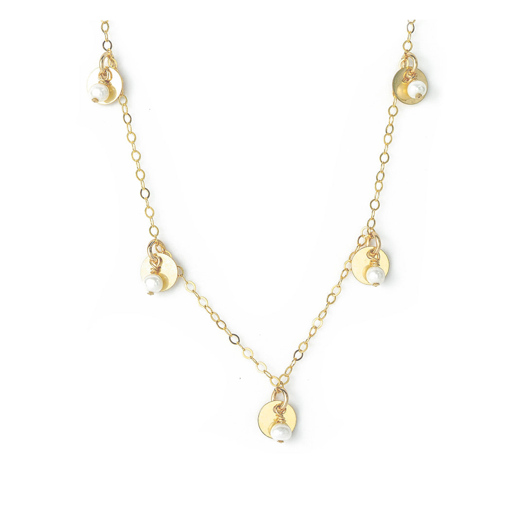 Charmed Phoebe Necklace - Gold and Pearl