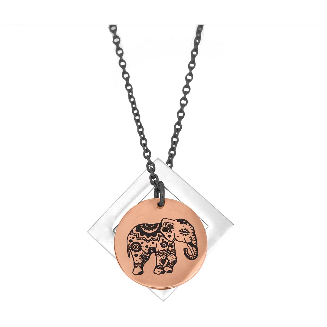 Enchanted Elephant and Diamond Pendant -  Customise