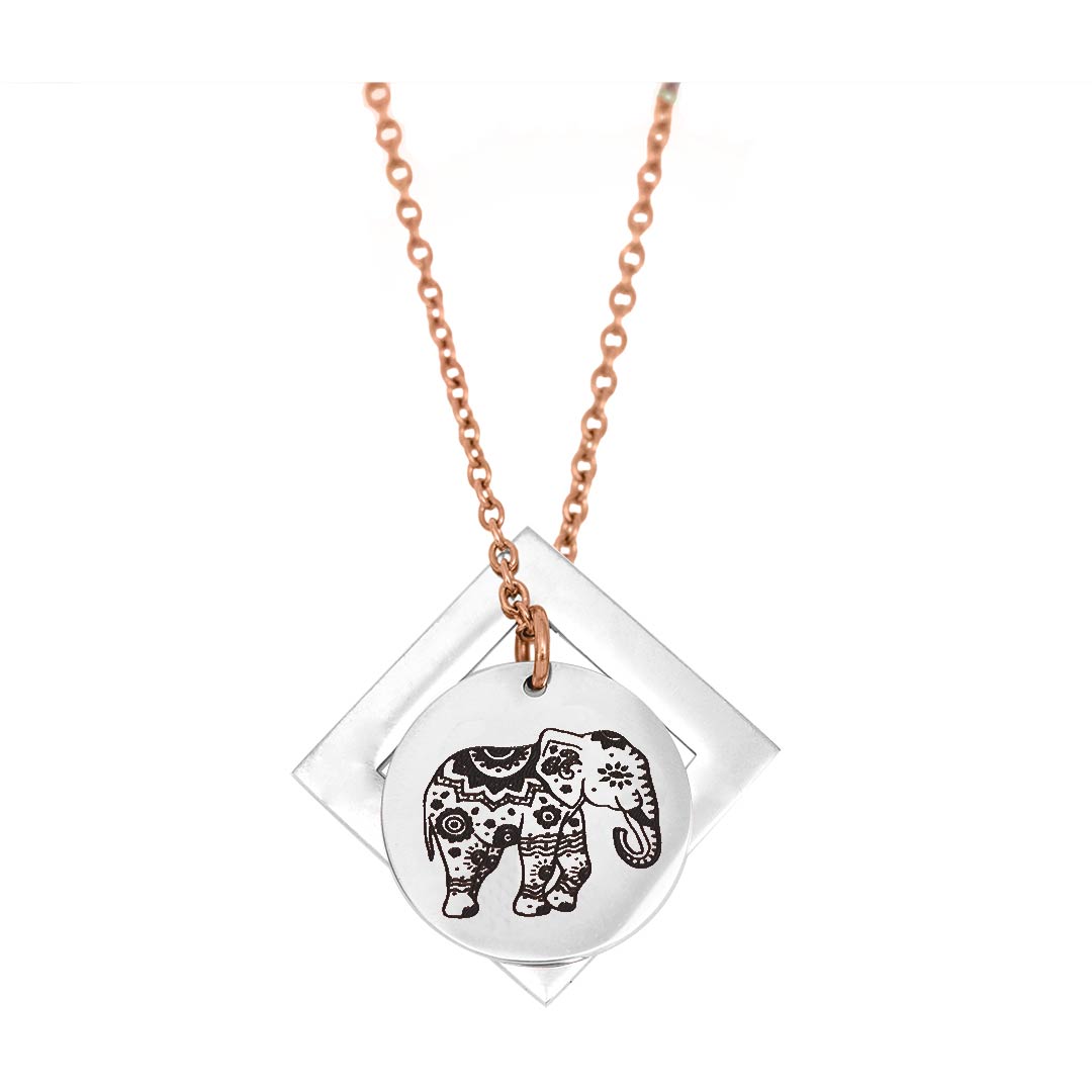 Enchanted Elephant and Diamond Pendant -  Customise