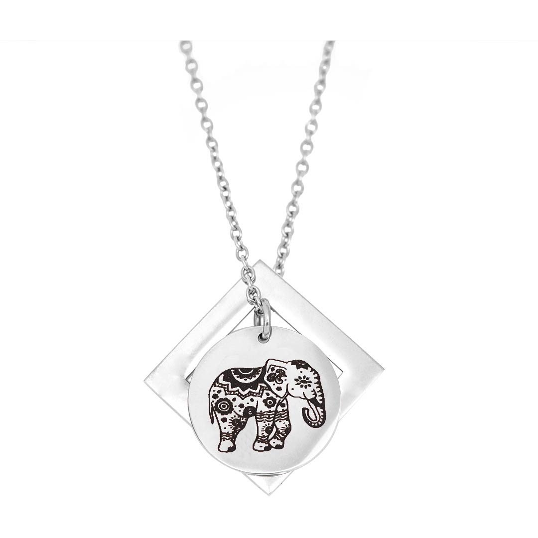 Enchanted Elephant and Diamond Pendant -  Customise
