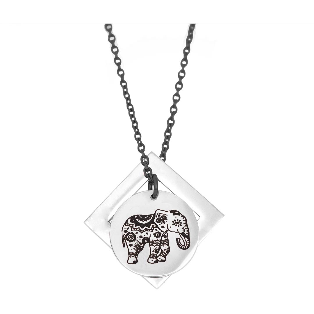 Enchanted Elephant and Diamond Pendant -  Customise