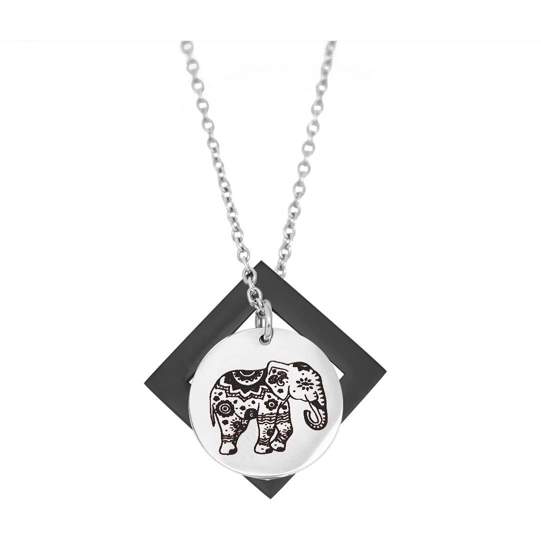 Enchanted Elephant and Diamond Pendant -  Customise