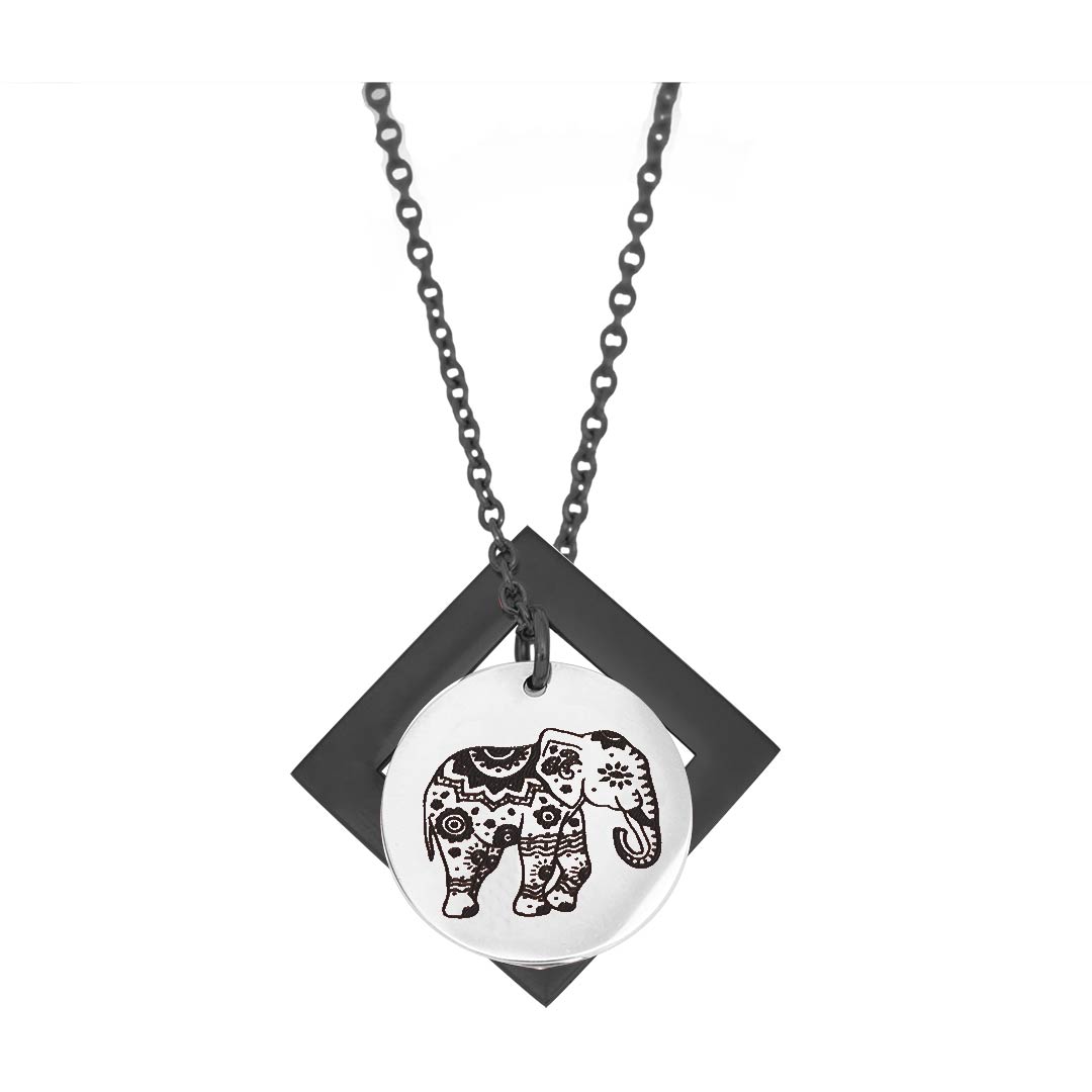 Enchanted Elephant and Diamond Pendant -  Customise