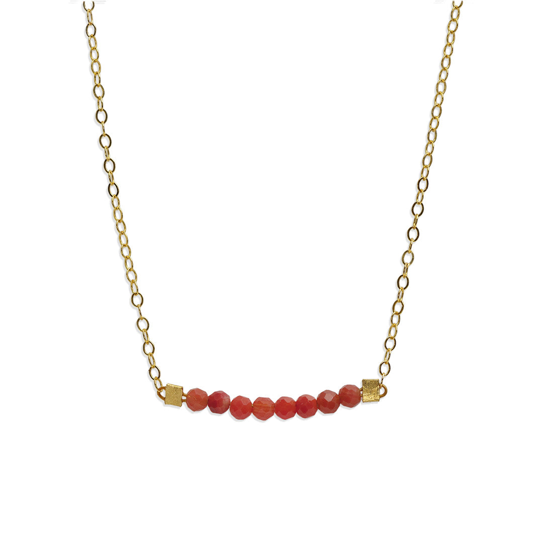Eden Necklace - Gold and Carnelian