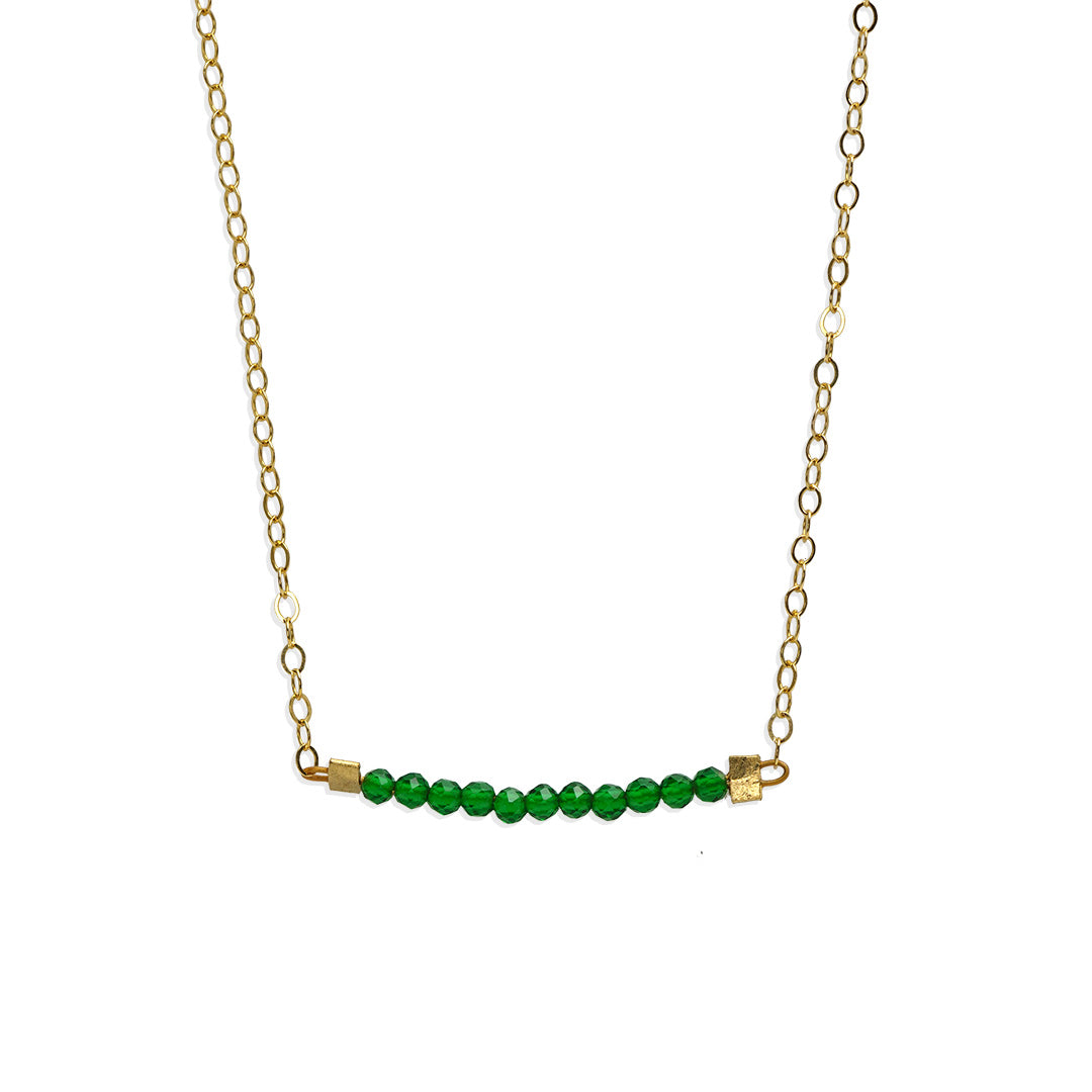 Eden Necklace - Gold and Emerald