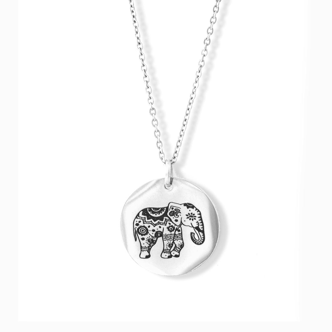 Enchanted Elephant Pendant Rhodium