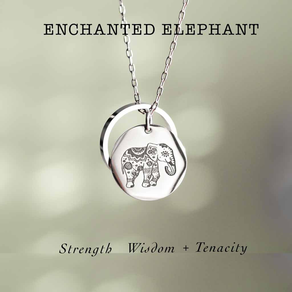 Enchanted Elephant single Flatlay Silver