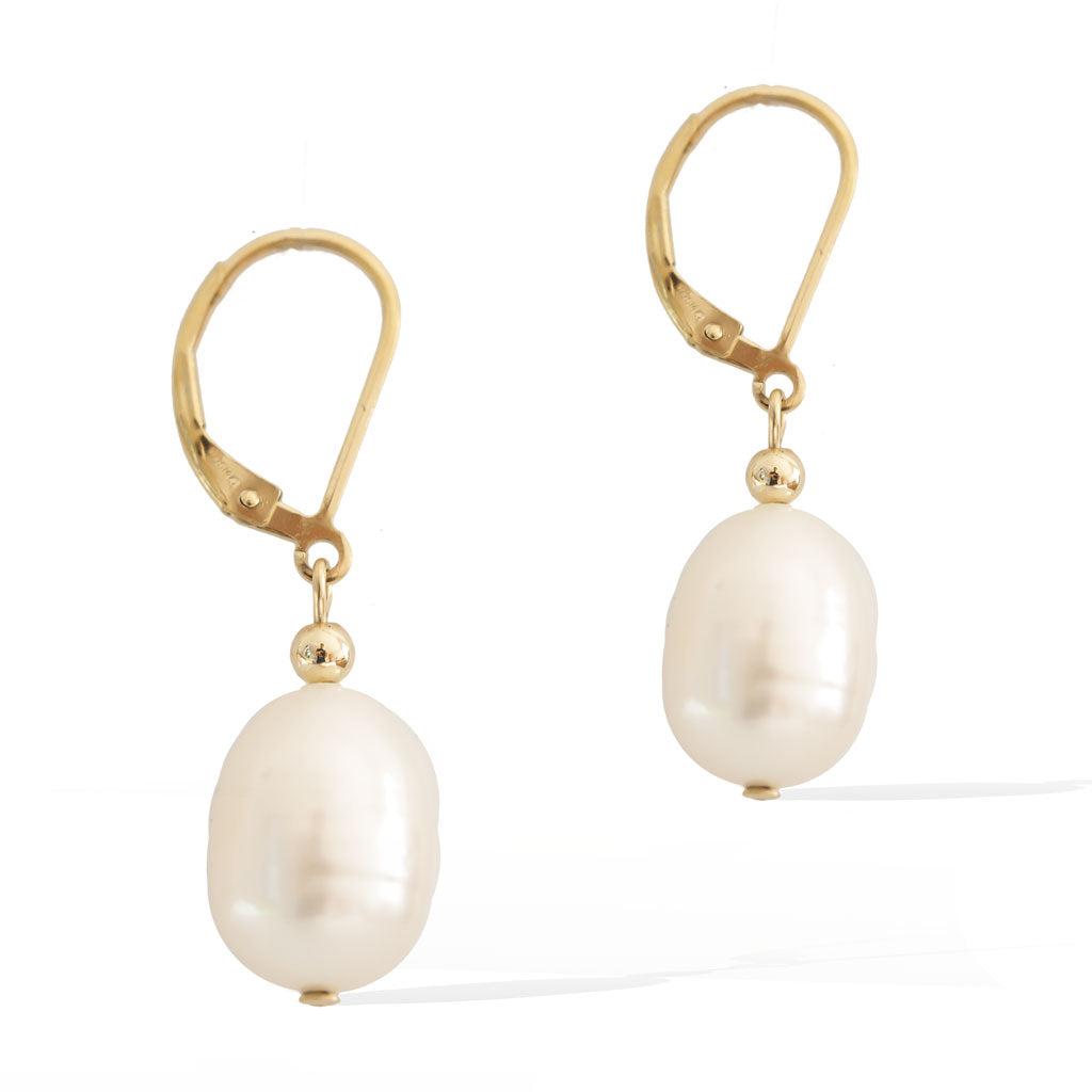 Enchantment Pearl Earrings - Gold and Pearl