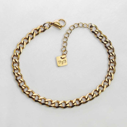 Classic Curb Chain Bracelet - Gold