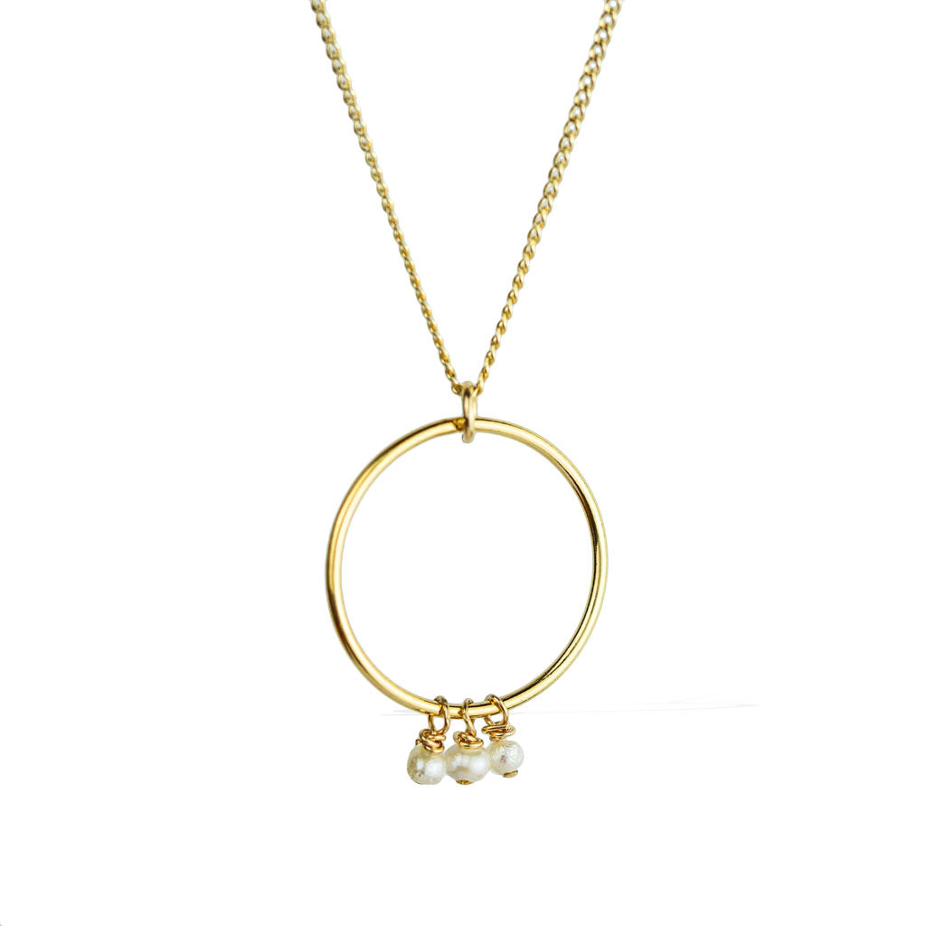 Halo Constellation Necklace trace chain - Gold
