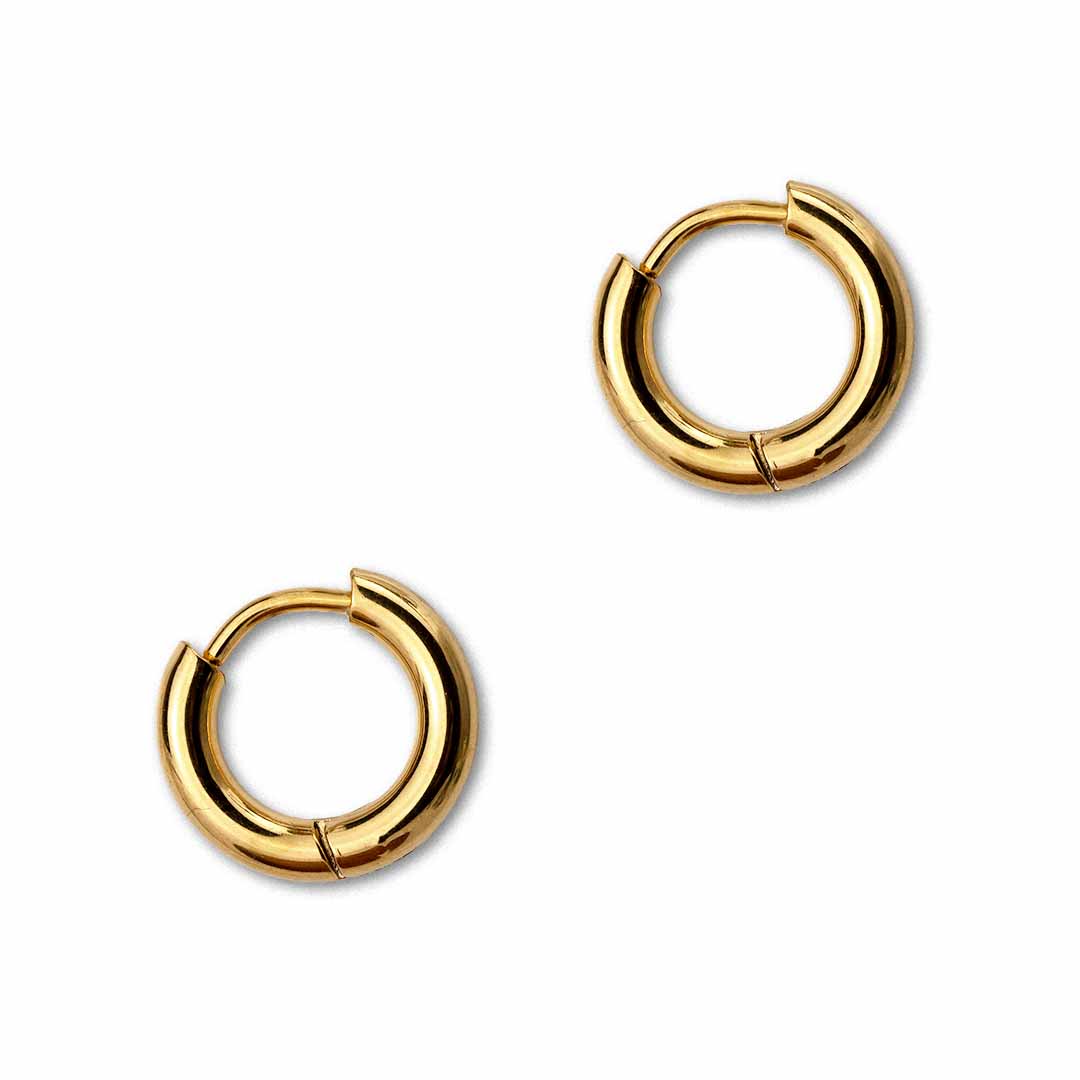 Huggie Hoop Earrings 11mm - Gold