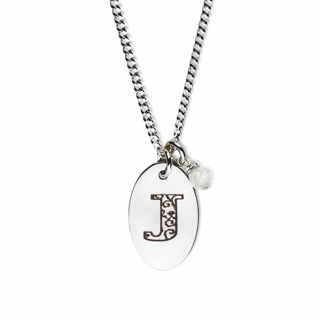 Birthstone-love-letter-j-silver clear quartz