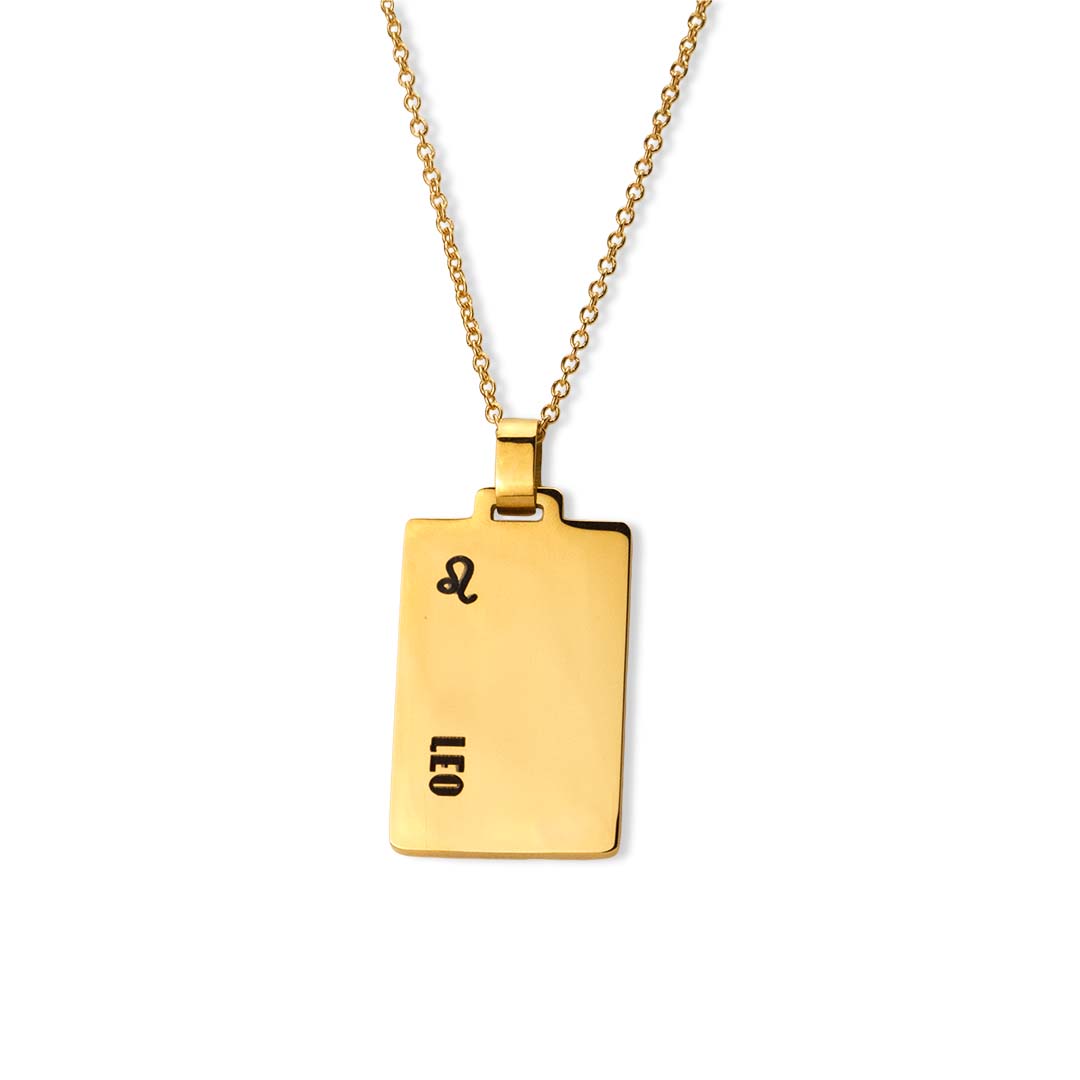 Real gold hot sale leo necklace