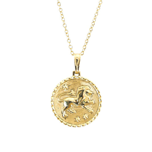 The Leo necklace pendant solid gold jewellery