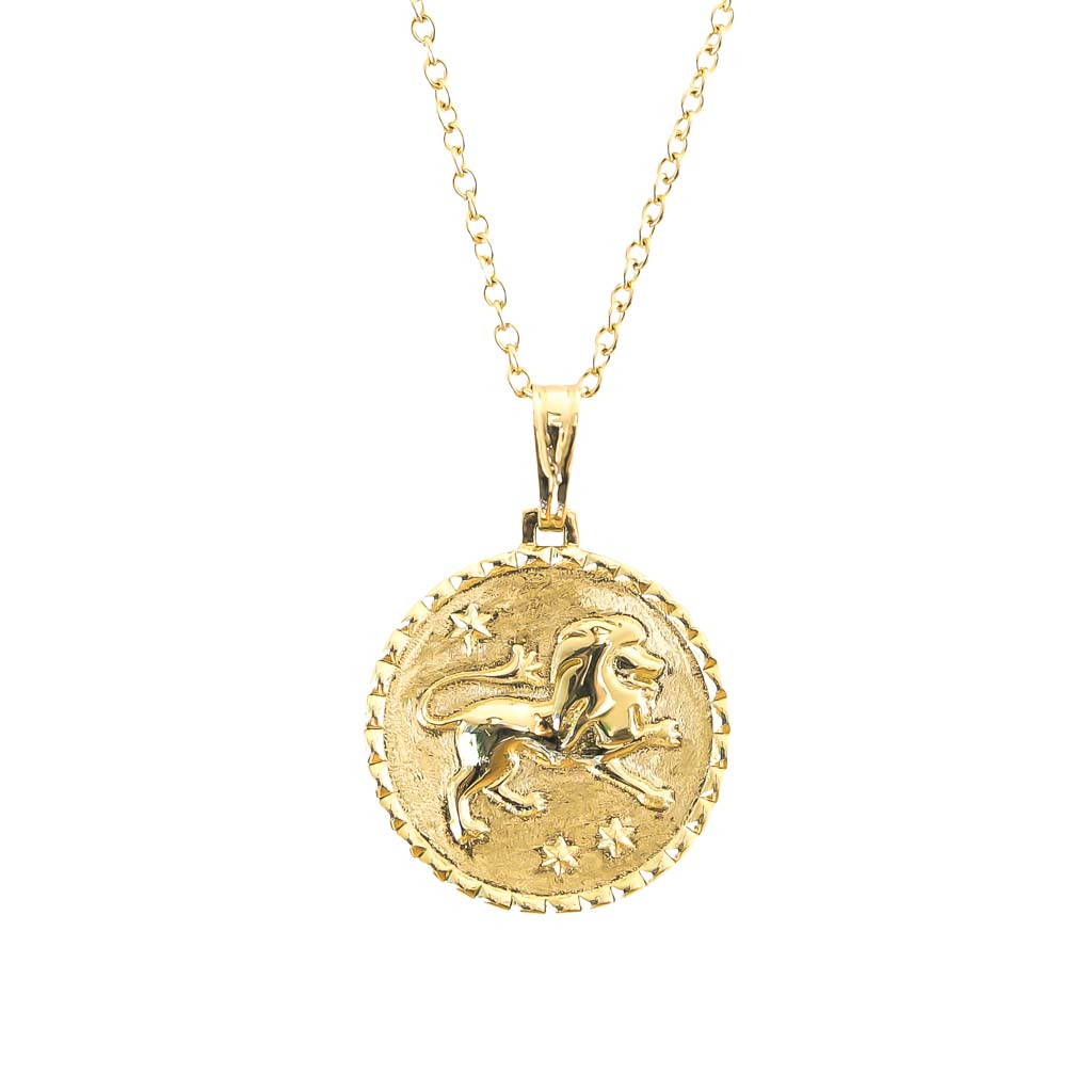 The Leo necklace pendant solid gold jewellery