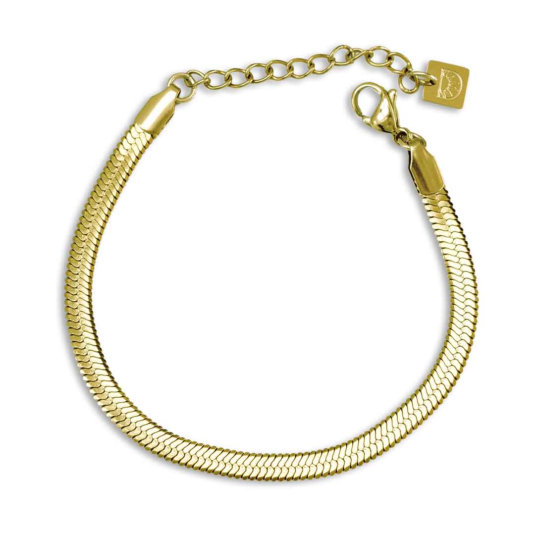 Medusa Snake Chain Bracelet - Gold