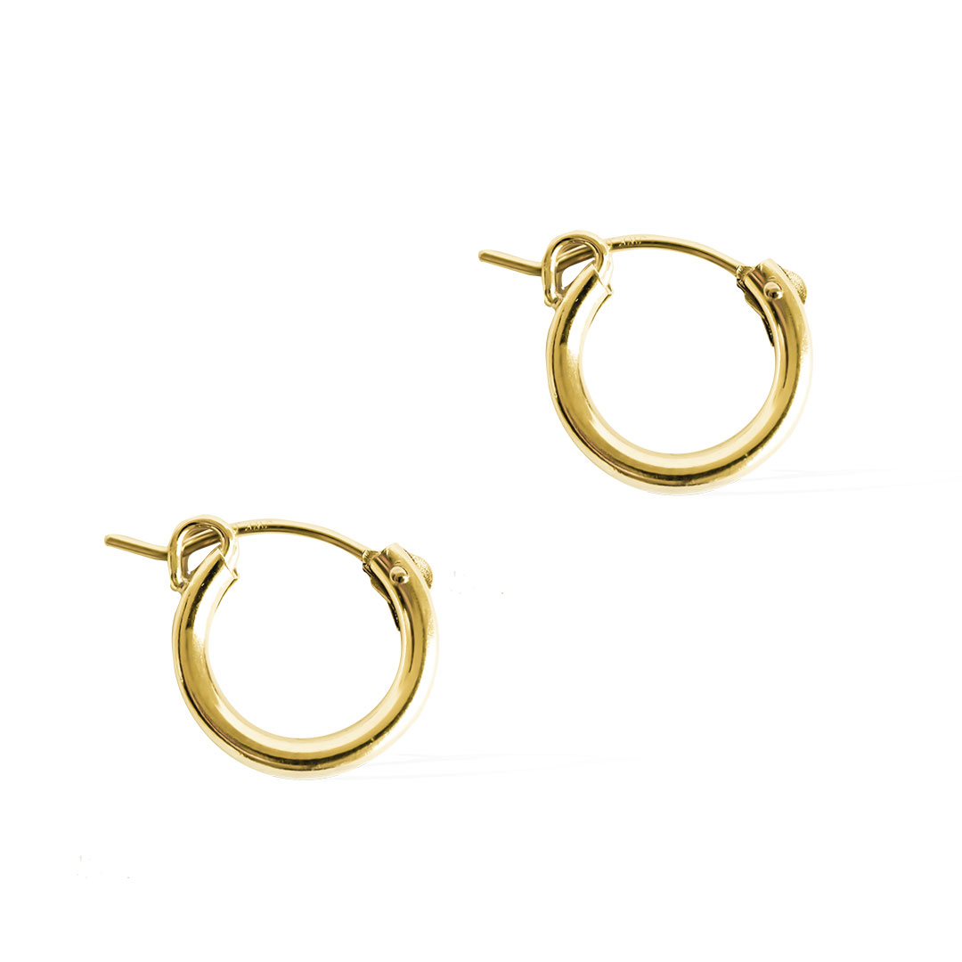 perfect hoop earrings 14mm