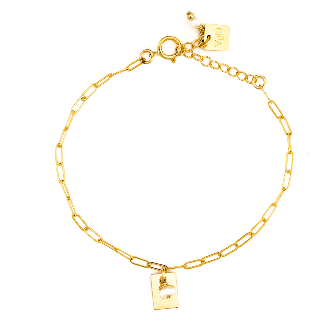 Reflections Bracelet - Gold and Pearl