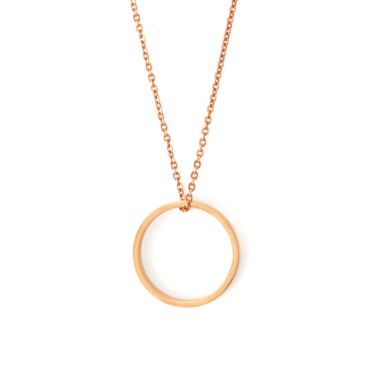 Ring of fire pendant single Rose gold