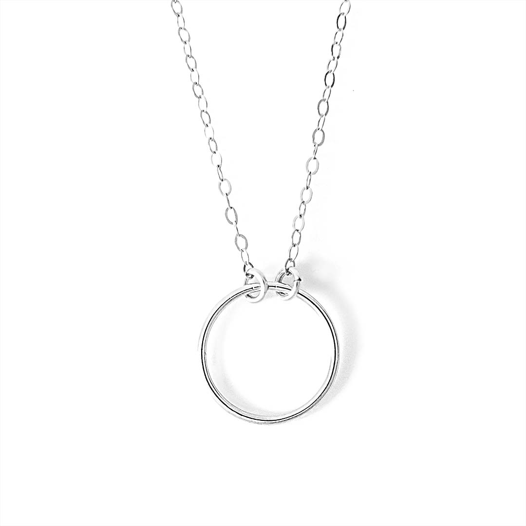 Ring Necklace - Silver