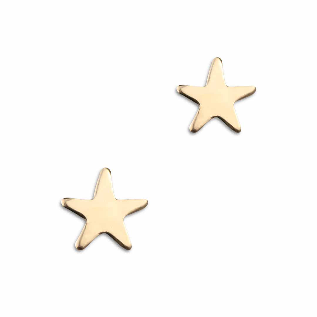 Starry Night Stud Earrings - Gold