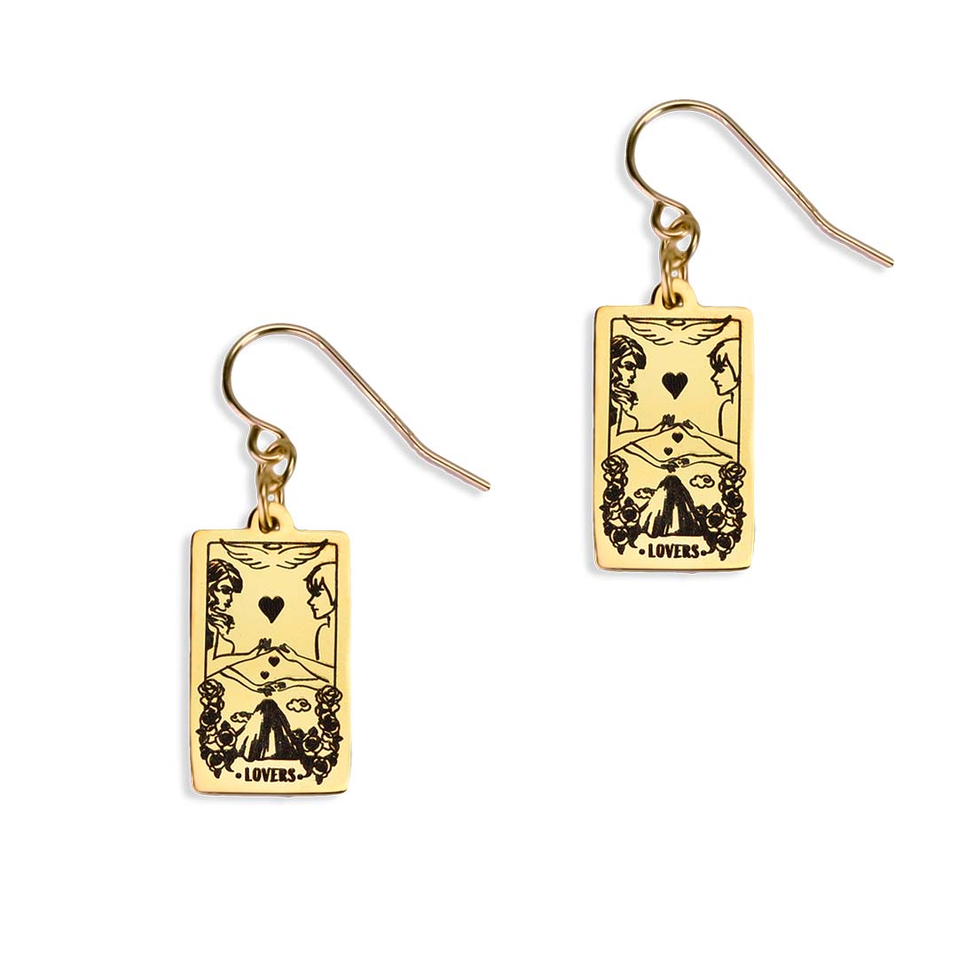 Lovers Tarot Earrings 14K gold filled jewellery
