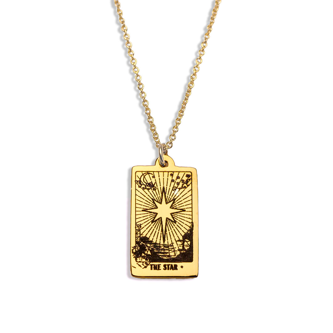Tarot Star necklace pendant 14K gold filled jewellery