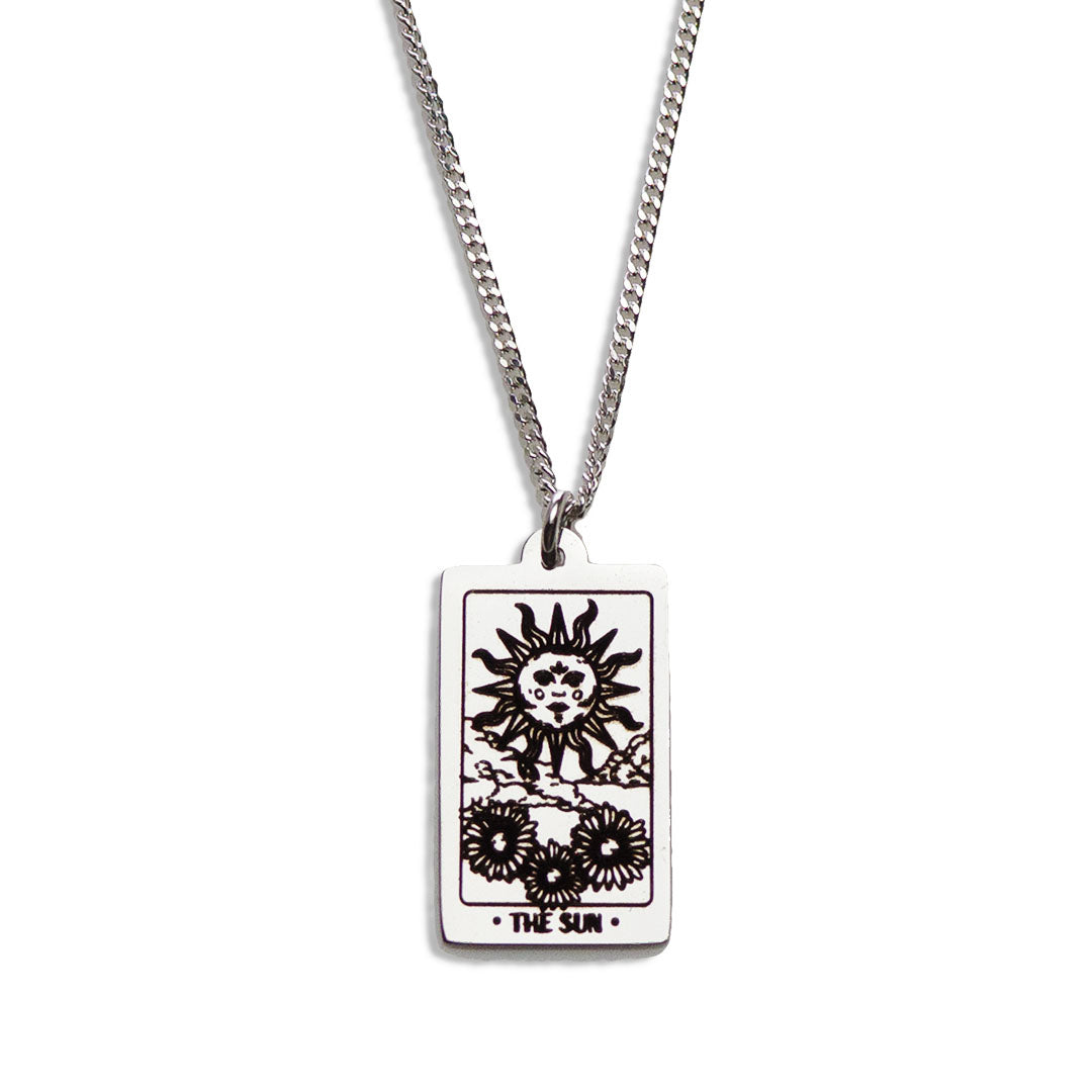 Tarot Sun necklace pendant sterling silver jewellery