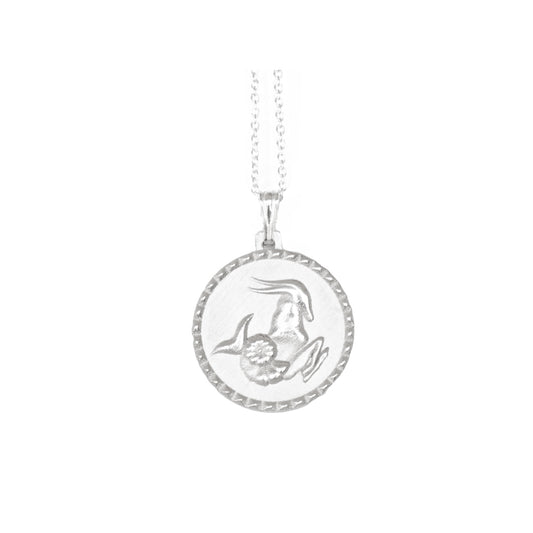 The Capricorn star sign necklace pendant in sterling silver jewellery
