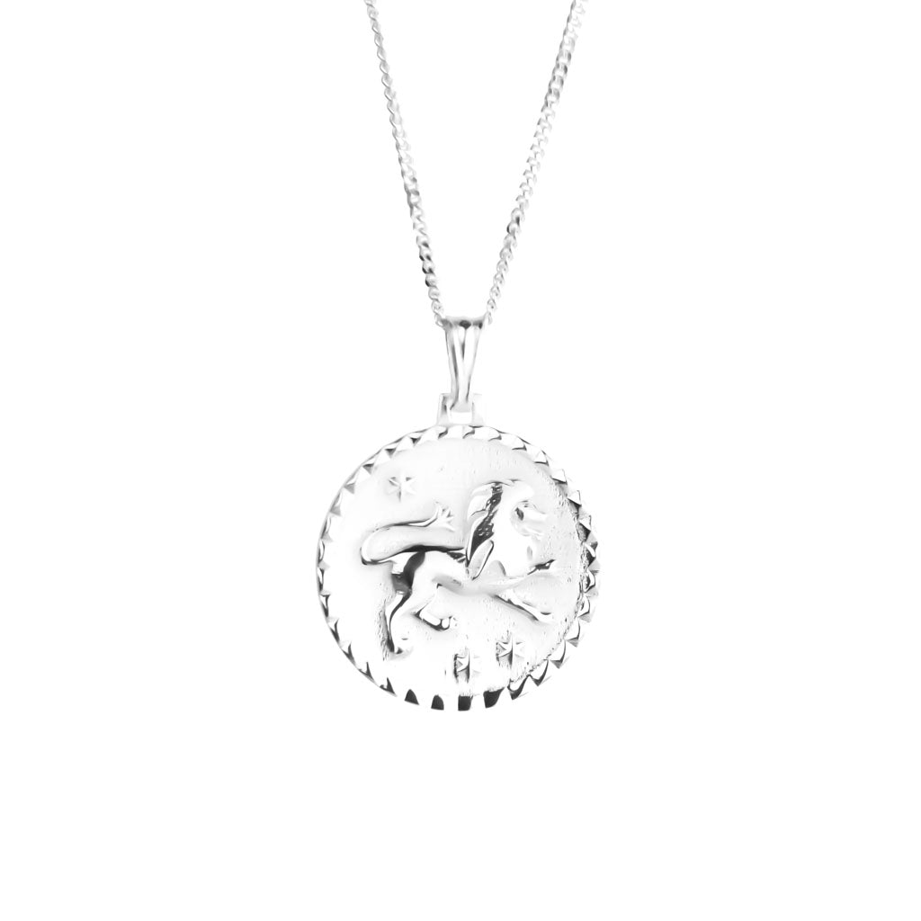 The Leo star sign necklace pendant sterling silver jewellery