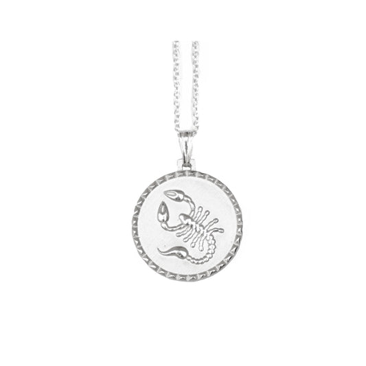 The Scorpio star sign necklace pendant sterling silver jewellery