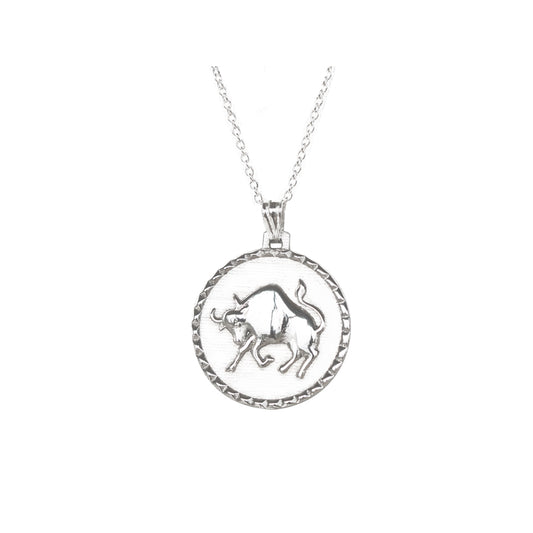 The Taurus star sign necklace pendant sterling silver jewellery