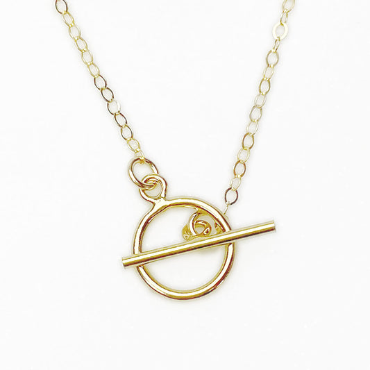 Baby T Bar Necklace – Gold