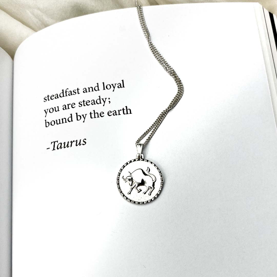 Taurus zodiac deals sign necklace