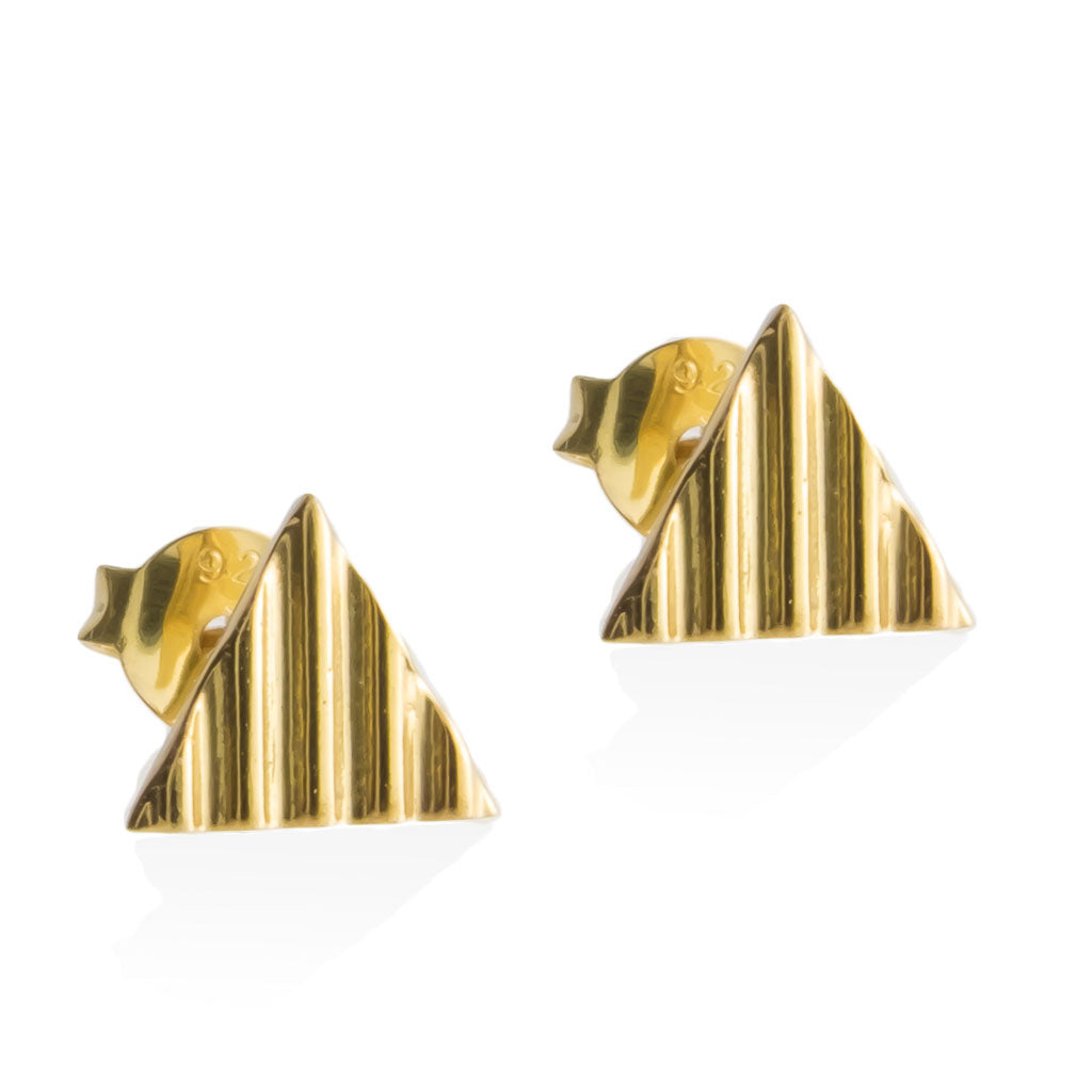 crinkle-triangle-earrings-gold