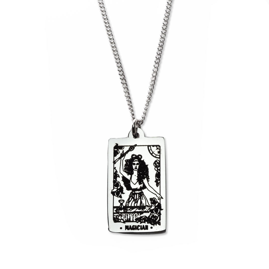 Tarot Magician necklace pendant sterling silver jewellery