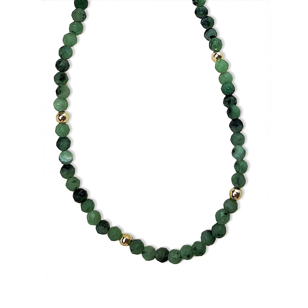 Utopia Necklace - Gold and Emerald